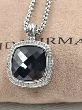 David Yurman Black Onyx Pendant Necklace